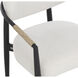 Marita Black / Louis Cream Outdoor Dining Armchair